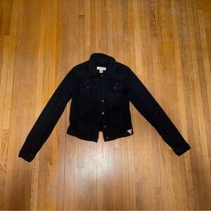 Guess Black Denim Jean Jacket for Women